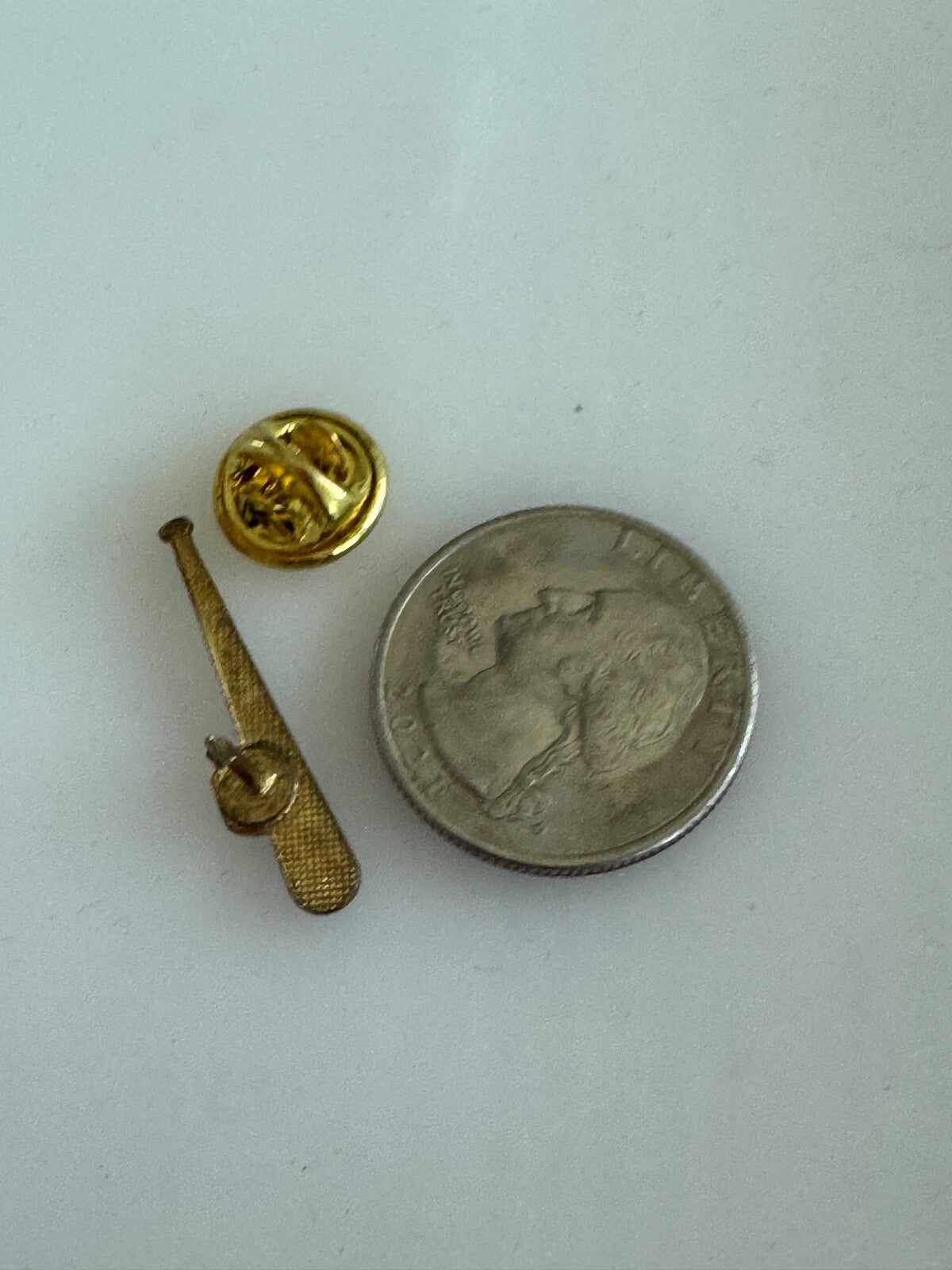 Vintage Baseball and Baseball Bat Lapel Pin