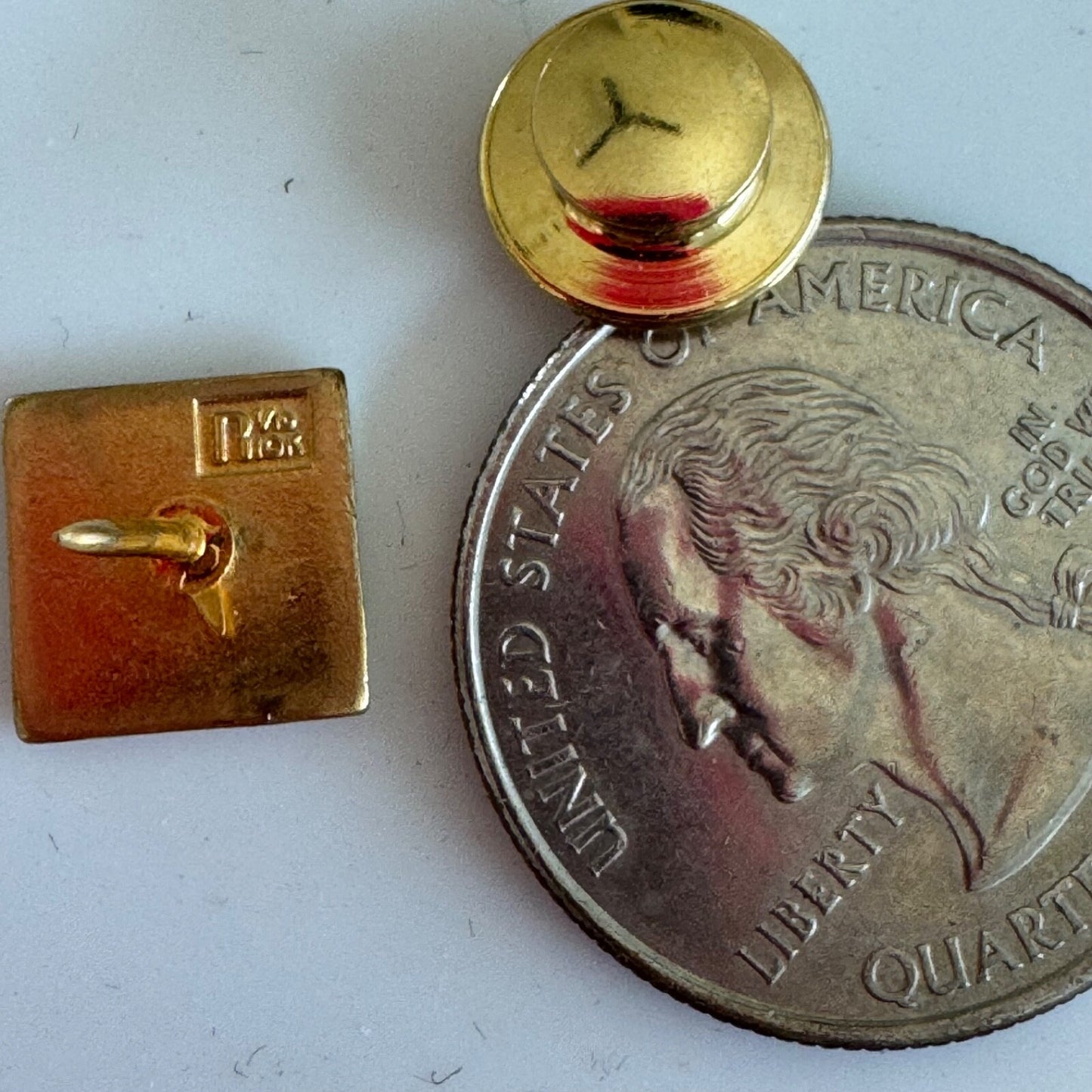 Vintage IBM 1989 Hundred Percent Club Lapel Pin 1/10 10k GF Employee Award