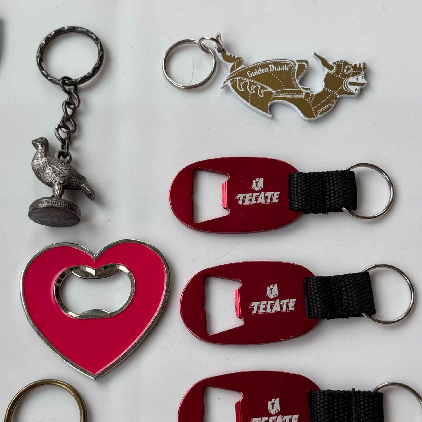 Lot of 20+ Beer Alcohol Keychains Key Chains Bottle Openers