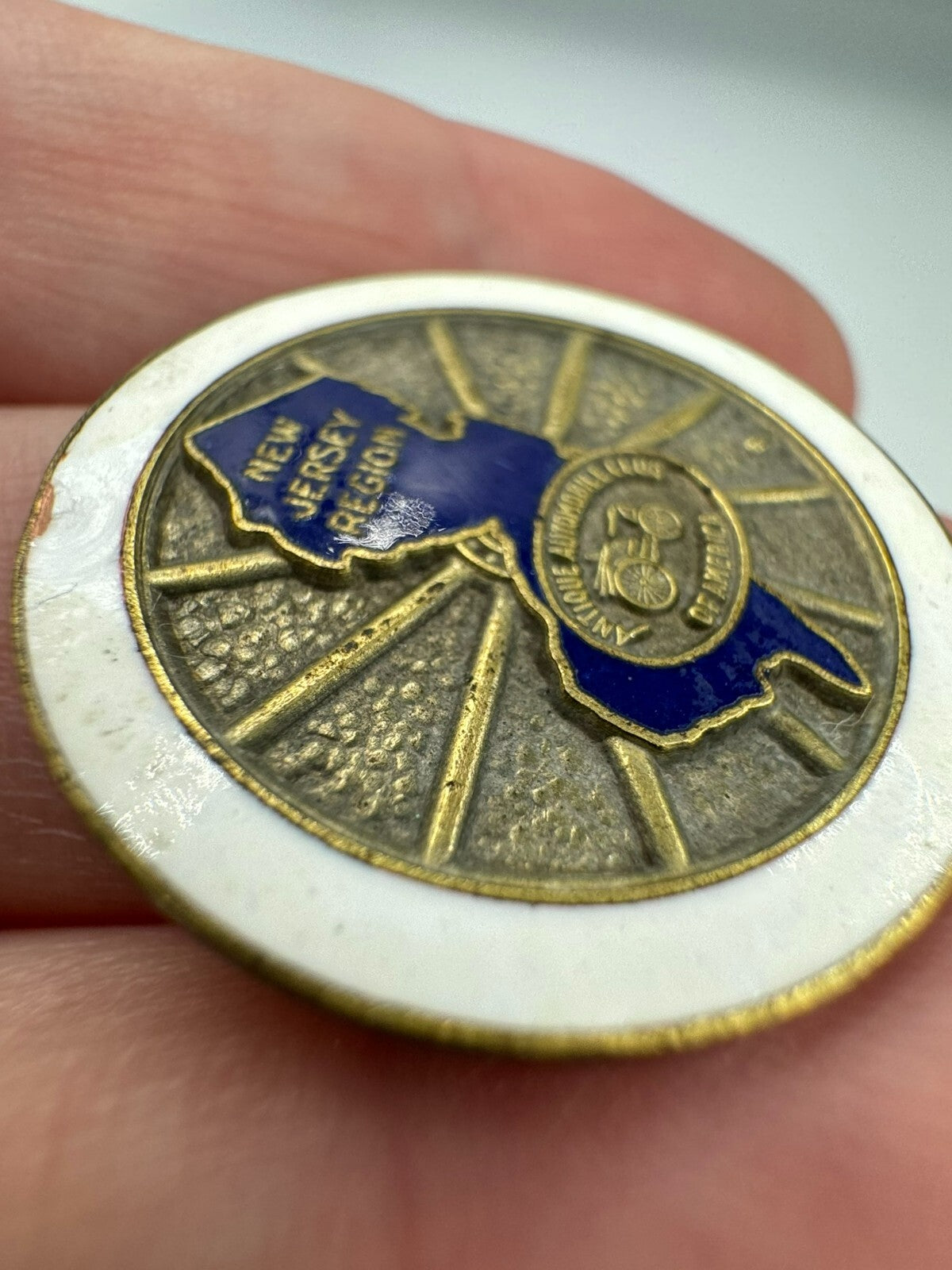 Vintage Antique Automobile Club of New Jersey Coin Token Enamel