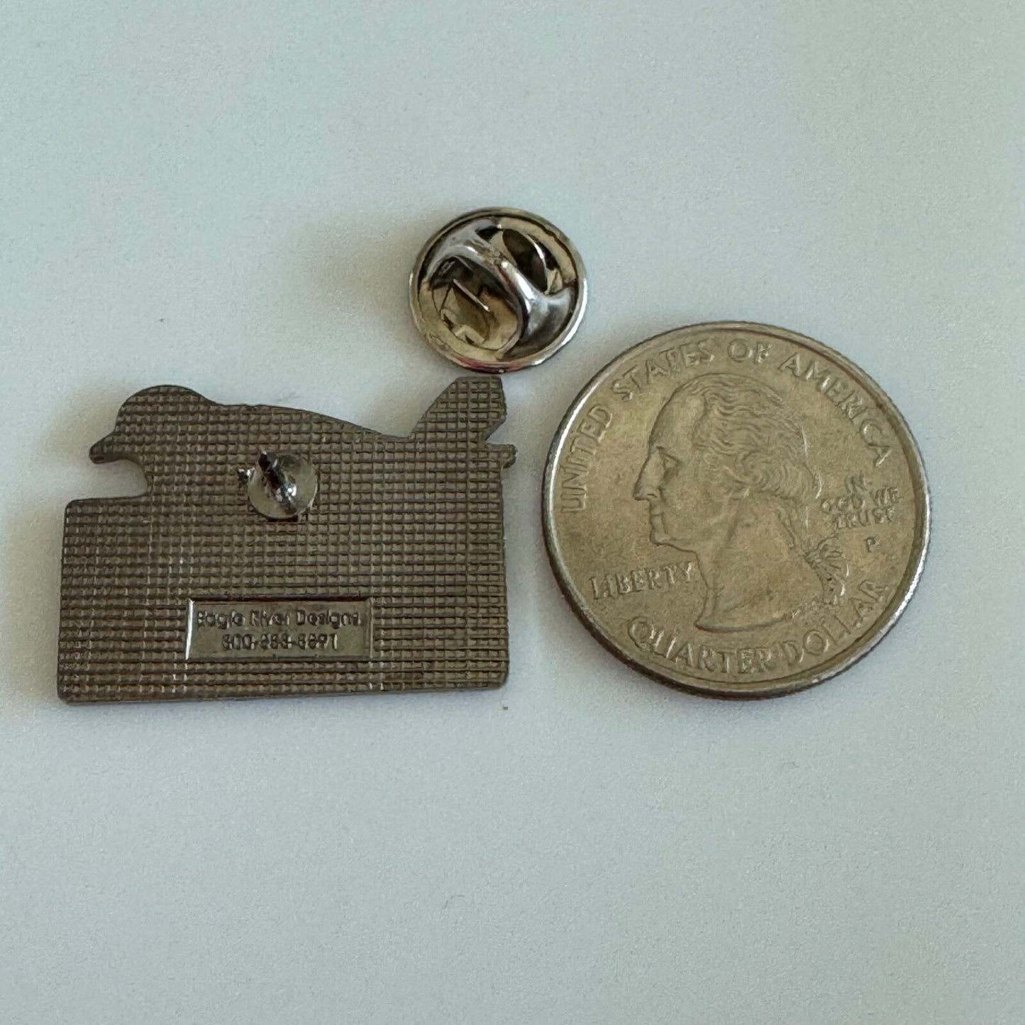 Vintage Ramsar Wetlands Semipalmated Plover Bird Pin RARE