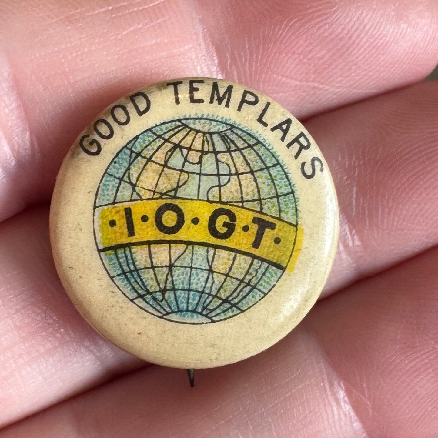 Antique International Organisation of Good Templars I.O.G.T. Lapel Pin IOGT