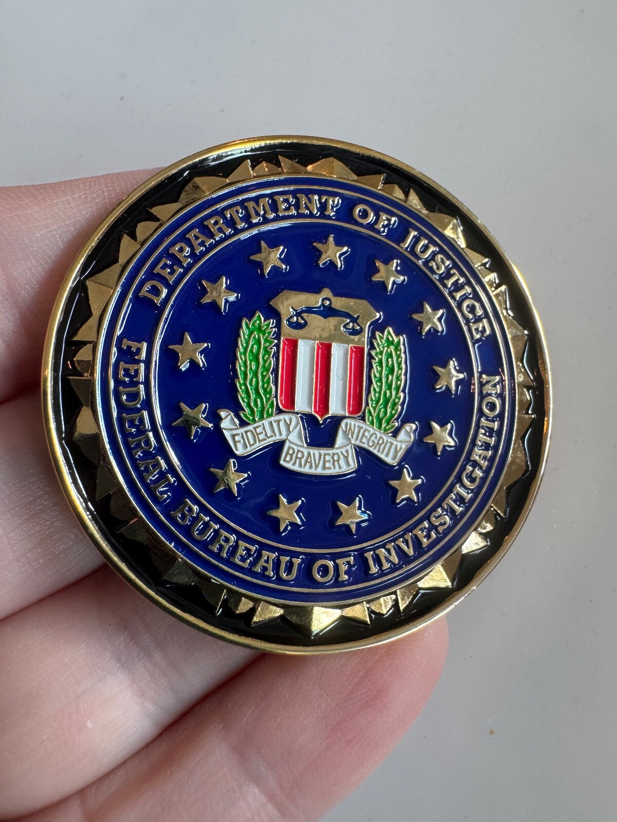 FBI Challenge Coin Federal Bureau of Investigation