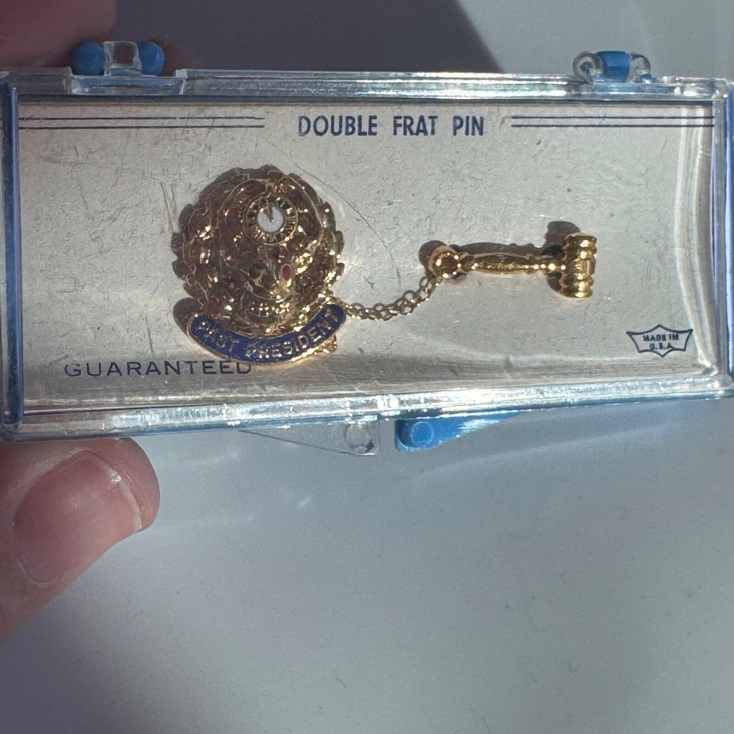 Vintage Elks Club Past President Pin BPOE New Old Stock in Original Box