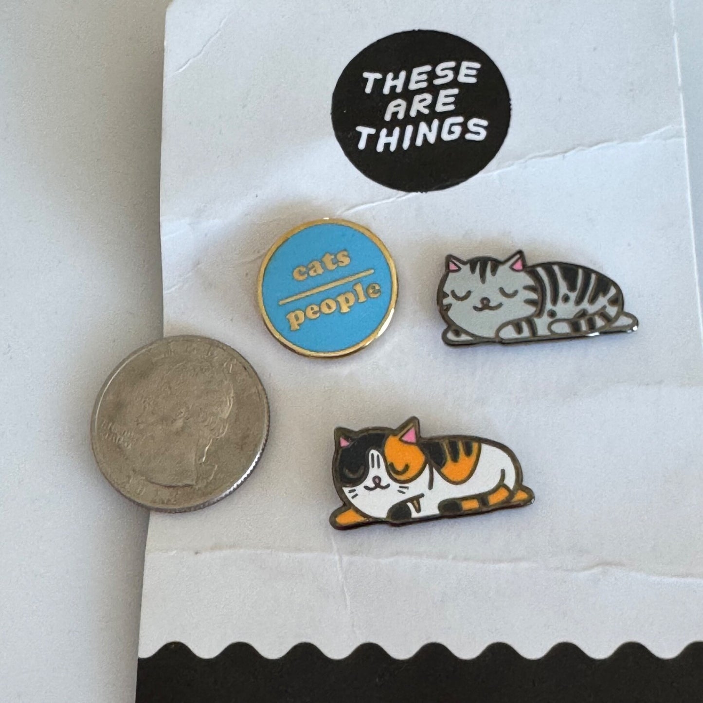 These Are Things Cats Over People Lapel Pin Set