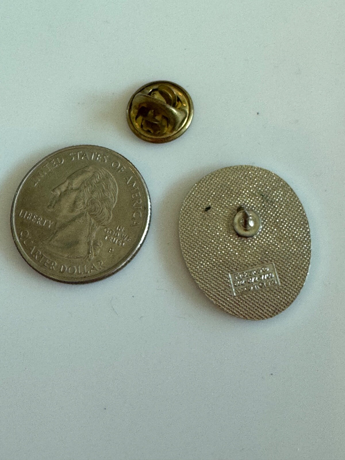 RELIGIOUS LAPEL PIN - TO BELONG TO GOD TO BE FILLED BY GOD TO SERVE GOD CHURCH