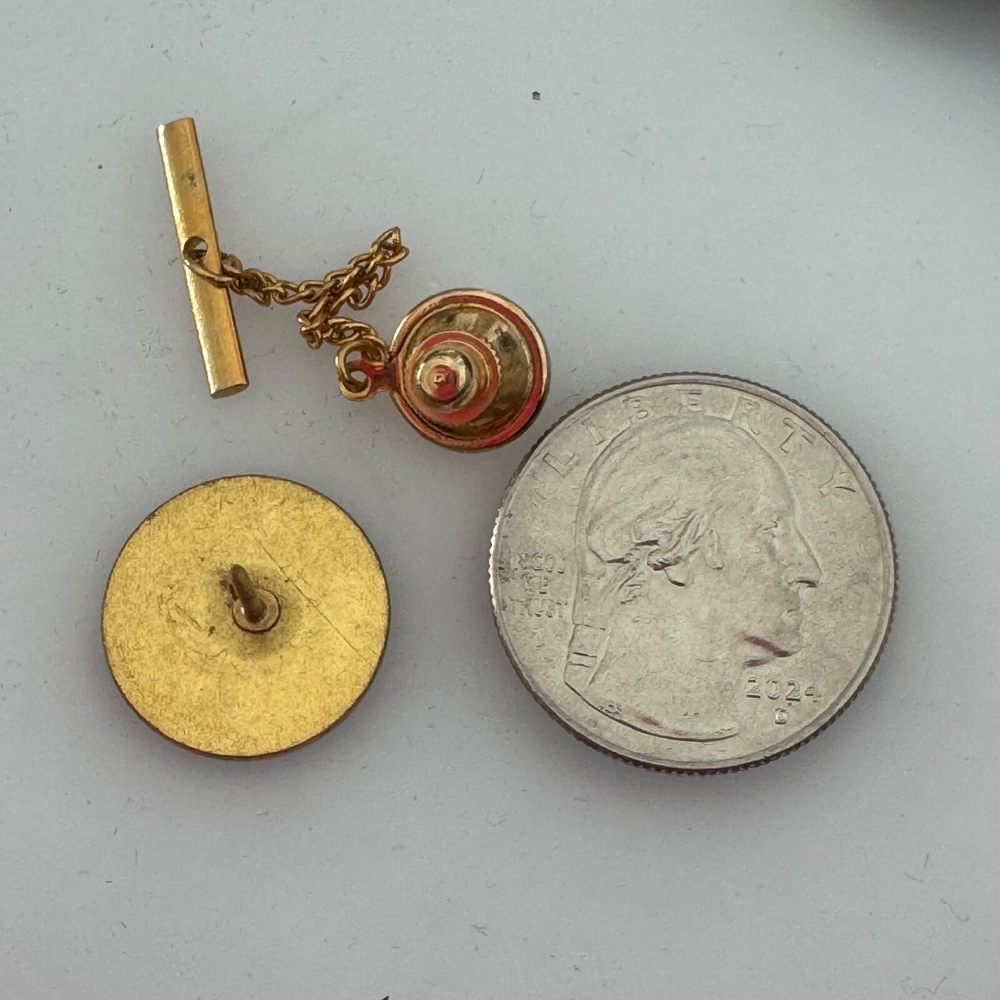 1971 Southern Pacific Railroad Edward H. Harriman Memorial Award Pin Gold Tone