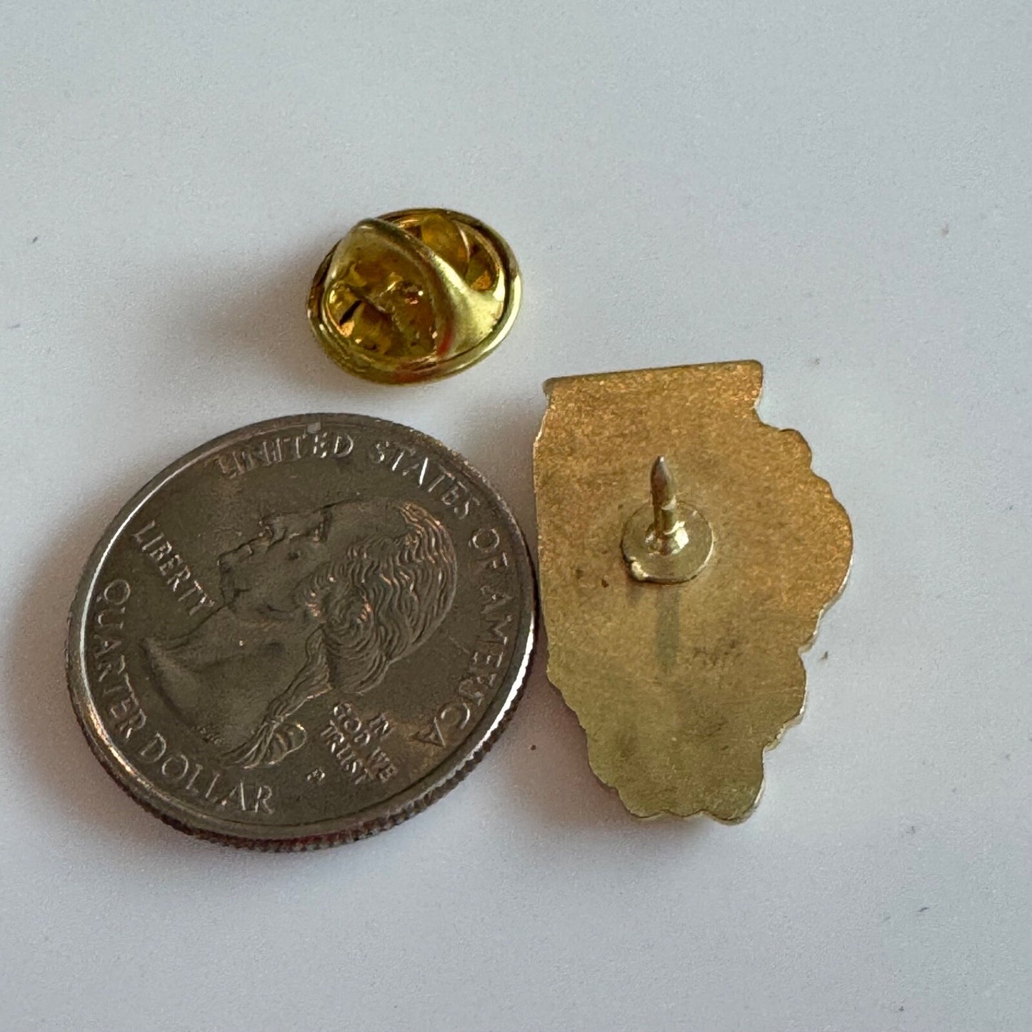 Vintage Freeport Illinois Pretzel Cardinal Souvenir Tourist Lapel Pin