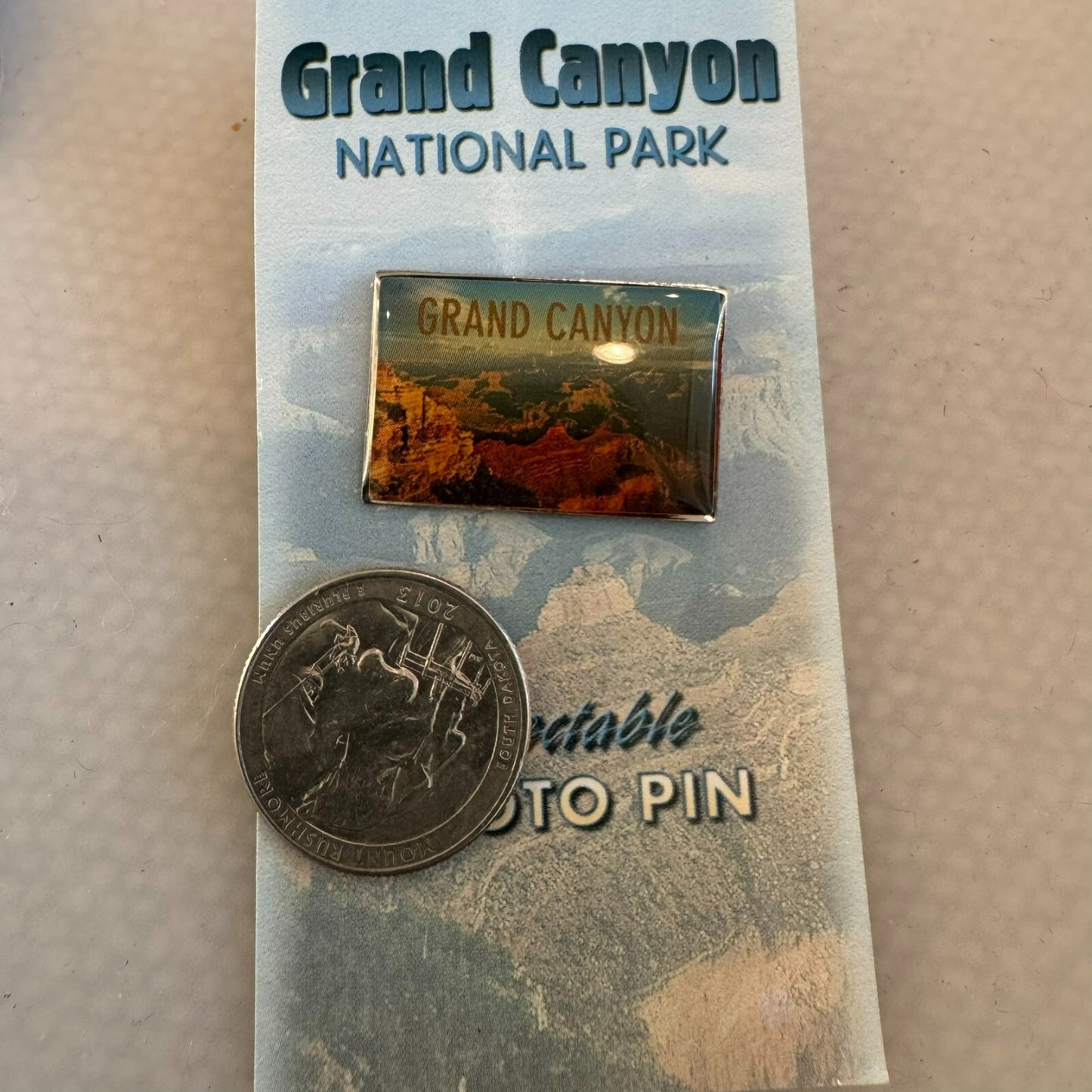 Vintage Grand Canyon National Park Souvenir Lapel Pin Photo