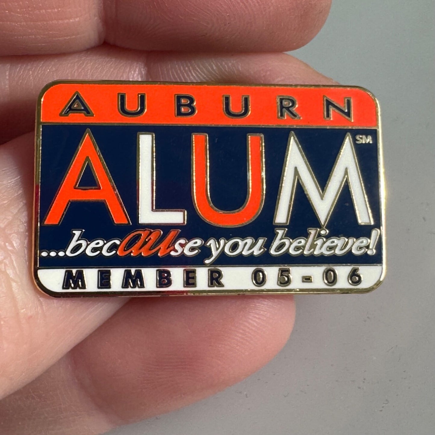 Auburn University Alum Alumni Member 2005-2006 Lapel Pin AU