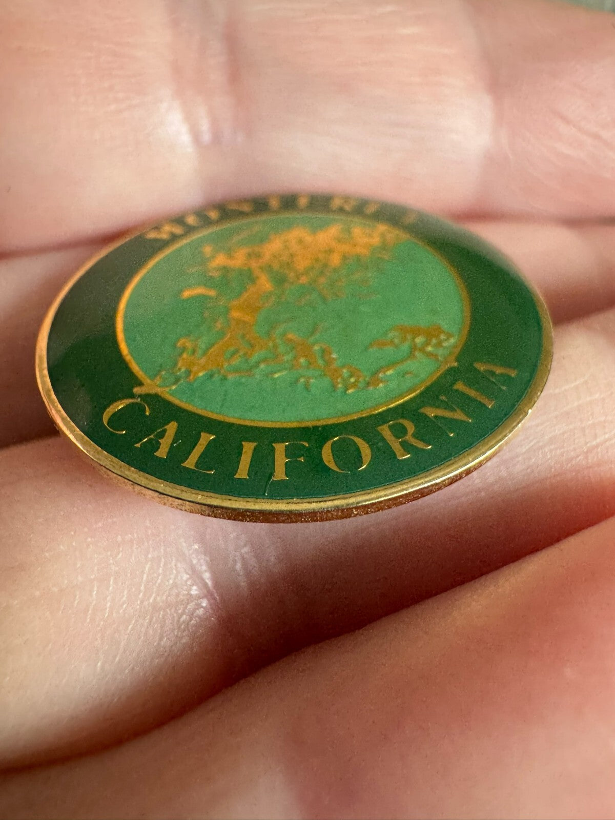 Vintage Monterey California Lapel Pin Souvenir Tourist