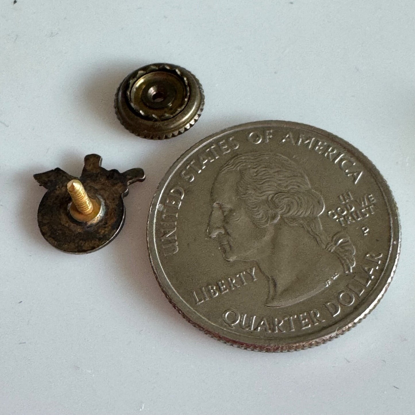 Vtg ANCIENT MYSTIC ORDER OF SAMARITANS AMOS We Never Sleep Screw Back Lapel Pin