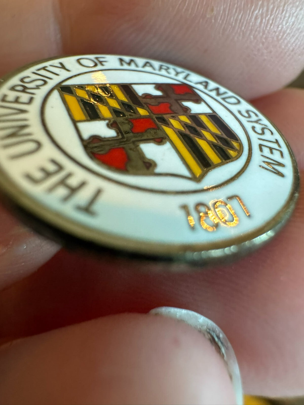 The University of Maryland System 1807 Shield Enamel Lapel Pin