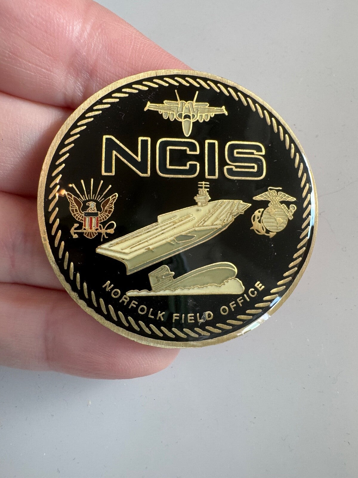 NCIS Norfolk Field Office Challenge Coin Naval Criminal Investigative Service
