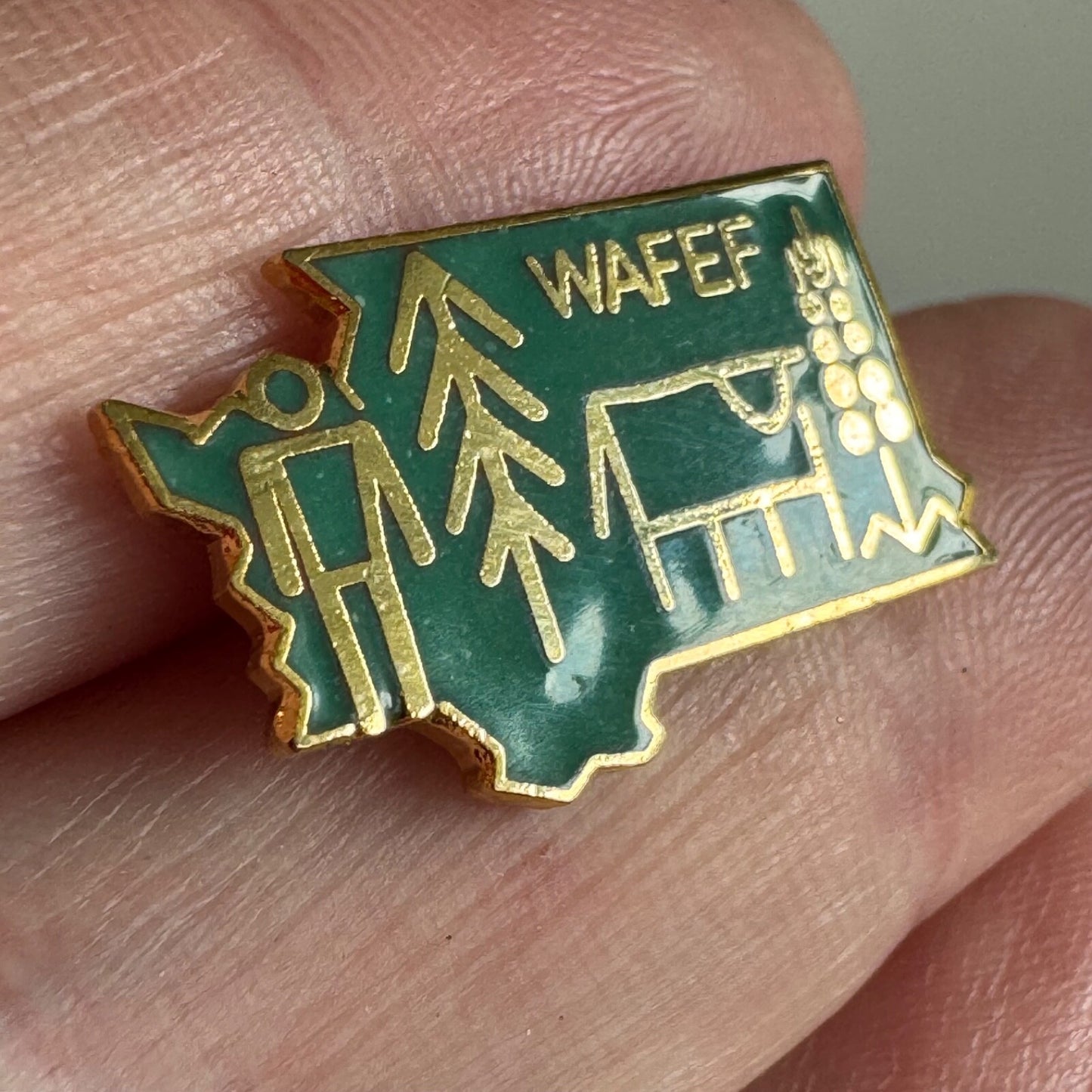 Vtg WAFEF Washington Agriculture Forestry Education Association Lapel Pin