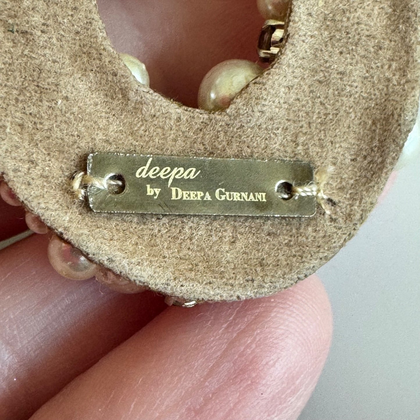 Vintage deepa by Deepa Gurnani Arabella Statement Faux Pearl Drop Earrings