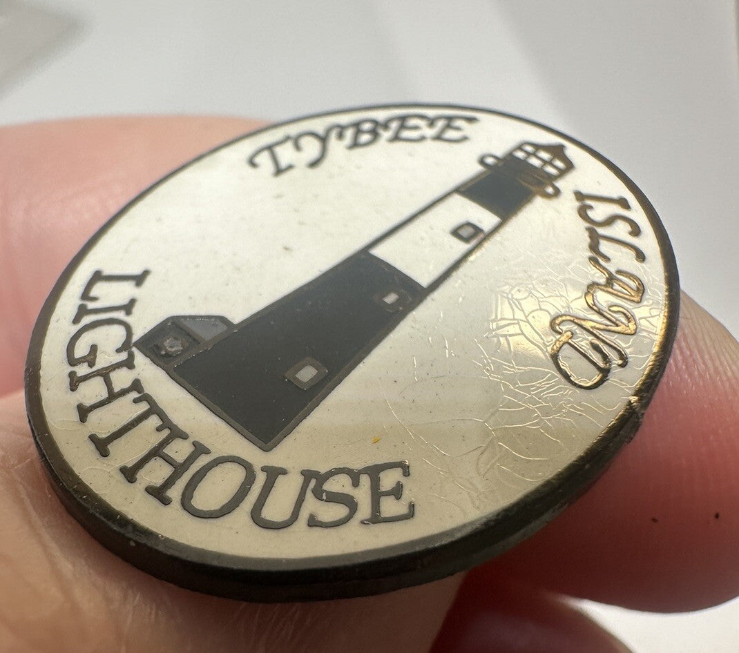 Tybee Island Georgia Lighthouse Lapel Pin Travel Souvenir