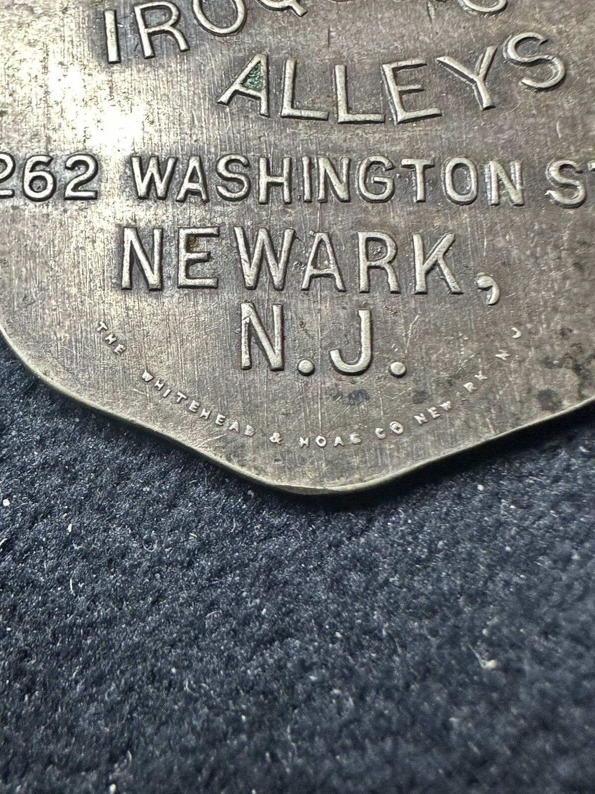 1913-14 NEWARK STAR LEDGER HEAD PIN TOURNAMENT BOWLING Award Medallion