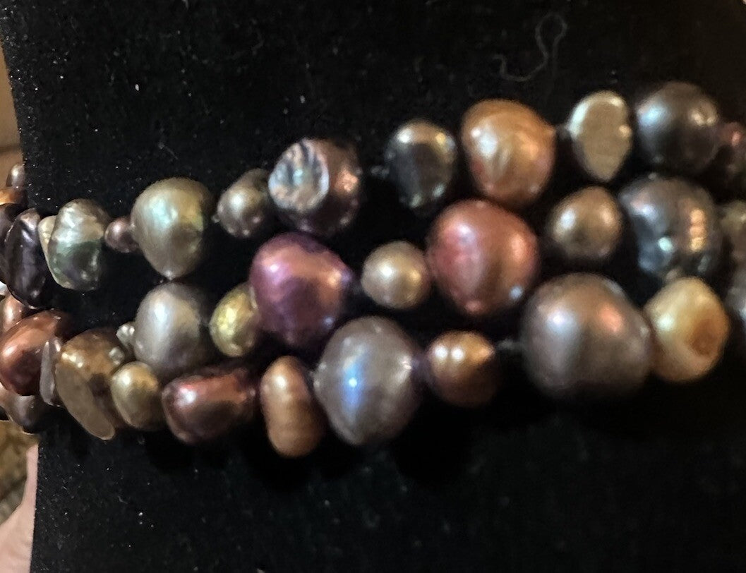 50” Necklace Multicolor & Size Dyed Freshwater Pearls Purple Blue & More Endless