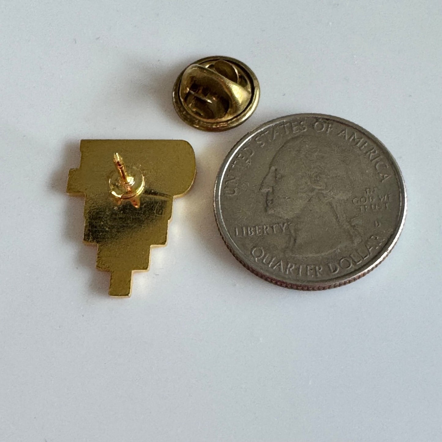 Vintage Crystal Casino Pin – Art Deco Style Gold Black Enamel Fort Gary Winnipeg