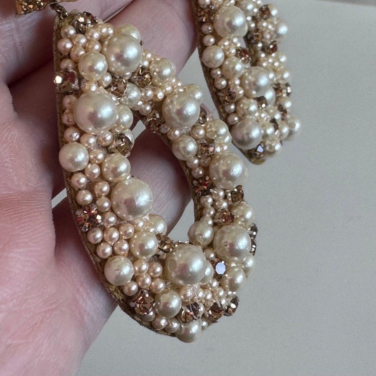 Vintage deepa by Deepa Gurnani Arabella Statement Faux Pearl Drop Earrings