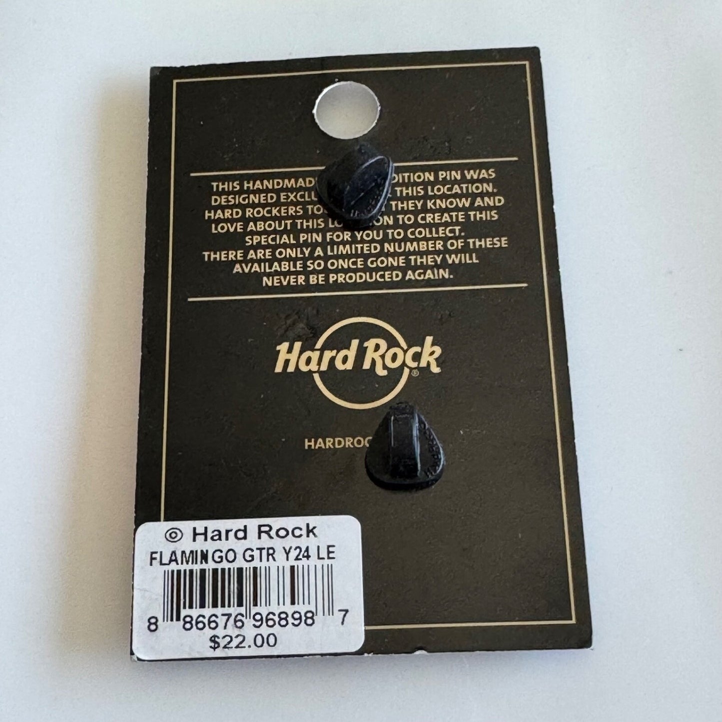 2024 Hard Rock Cafe Miami Flamingo Guitar Limited Edition Pin New on Card