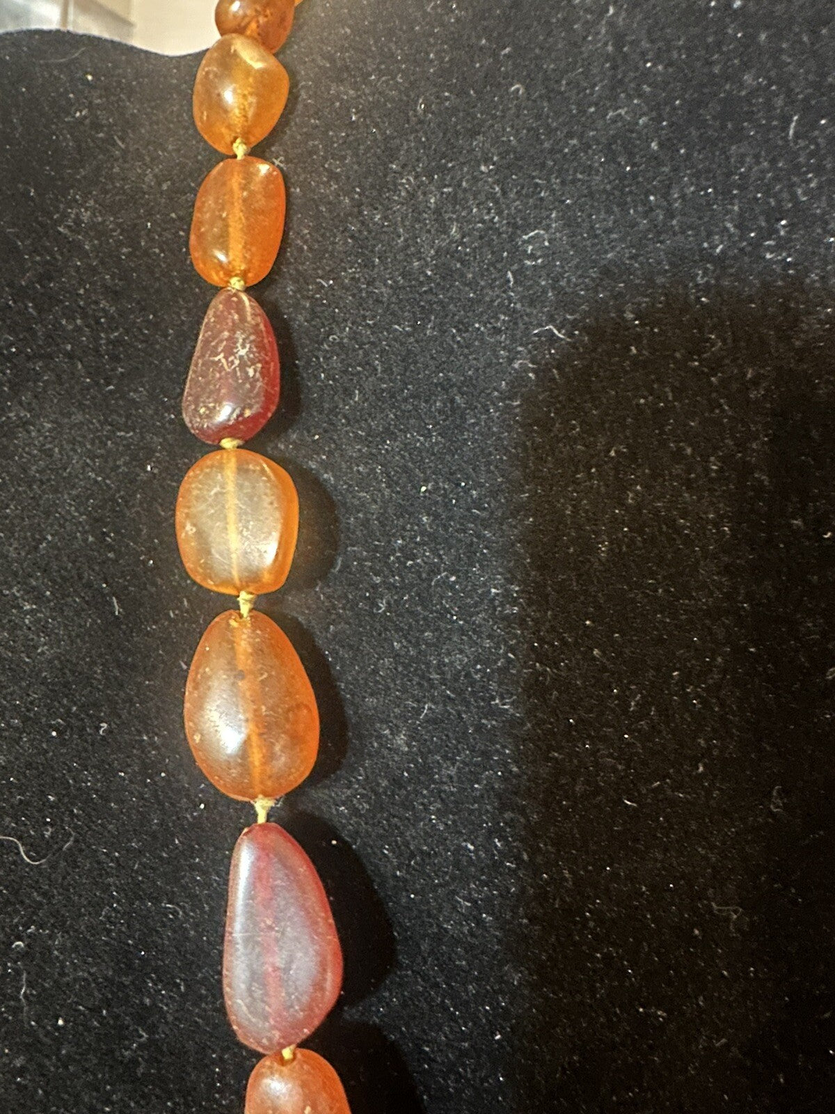 Antique Natural Cognac and Honey Amber Baltic Amber Beads Bead 30g 21” Necklace