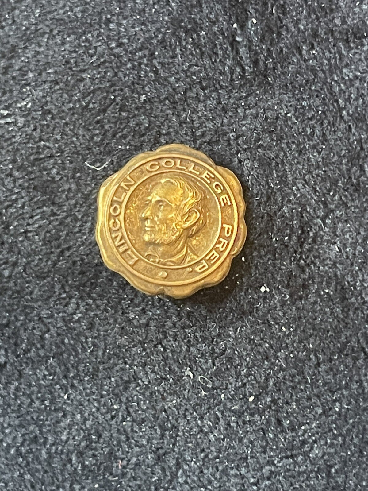 Antique Lincoln College Prep Lapel Pin - Marked J.P. Carr Philadelphia