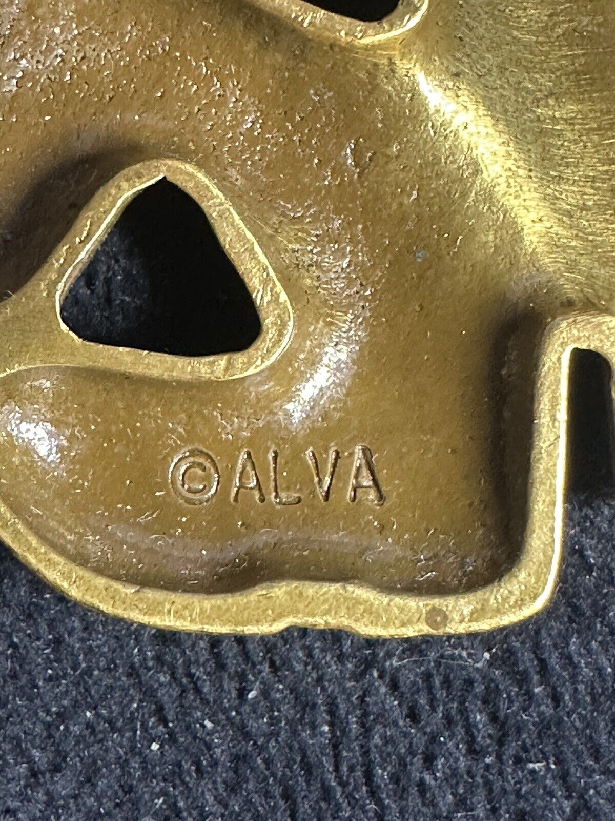 ALVA Studios Museum Replica Gold Tone Bird Brooch Pin