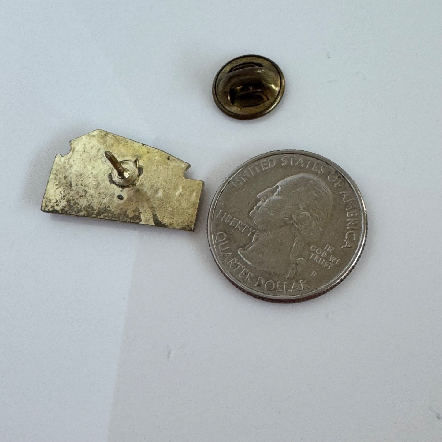 Vintage Lancaster County PA Covered Bridge Souvenir Enamel Lapel Pin
