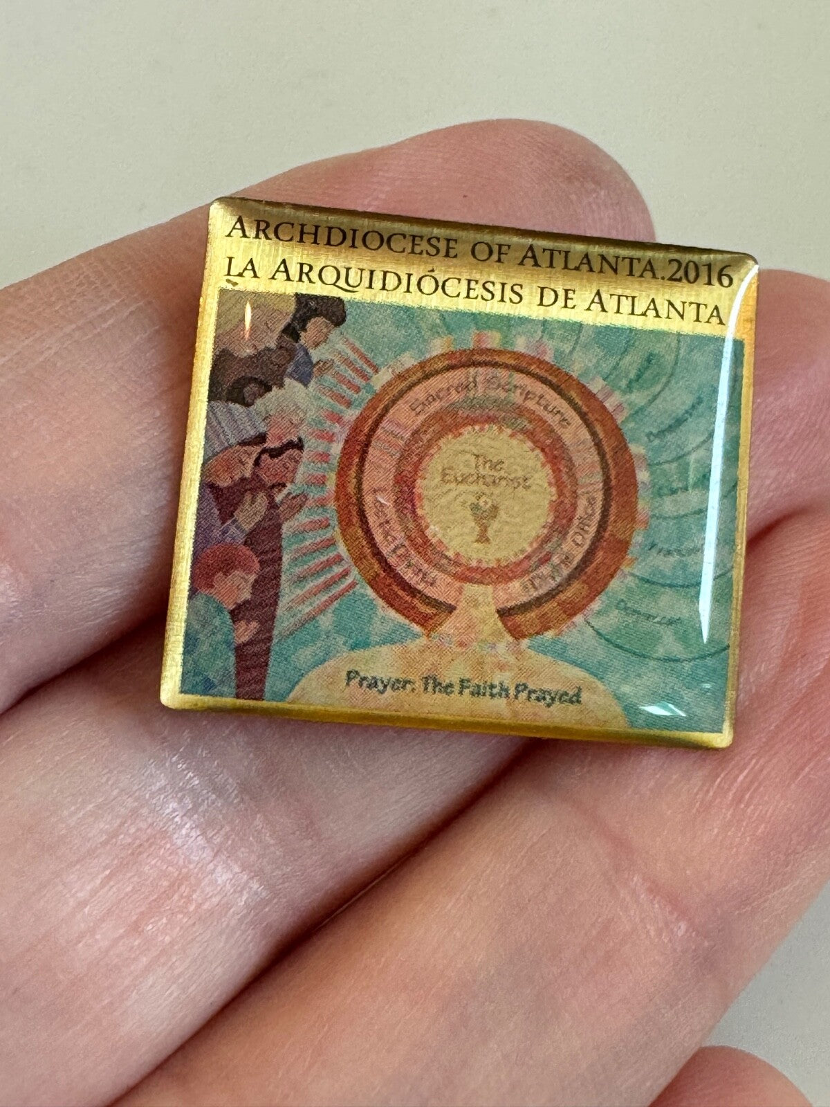 Archdiocese of Atlanta 2016 Catholic Pin – Prayer: The Faith Prayed