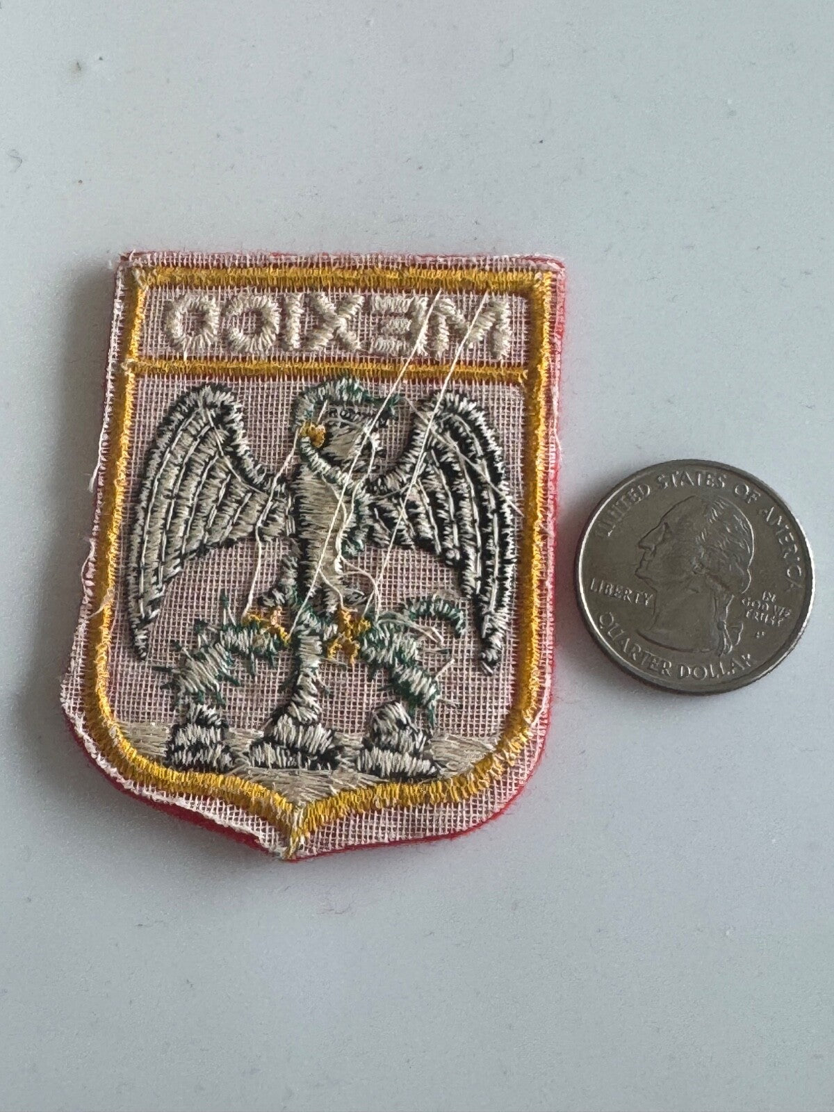 Mexico Coat of Arms National Crest Embroidered Patch – Vintage Travel Souvenir