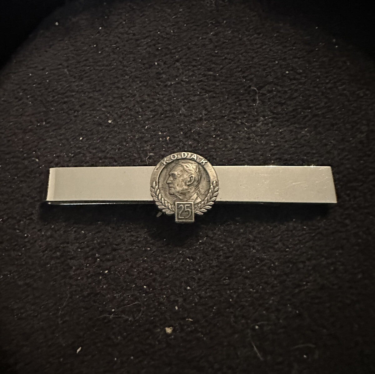 STERLING SILVER KODAK 25 YEAR TIE CLIP YEARS TAC