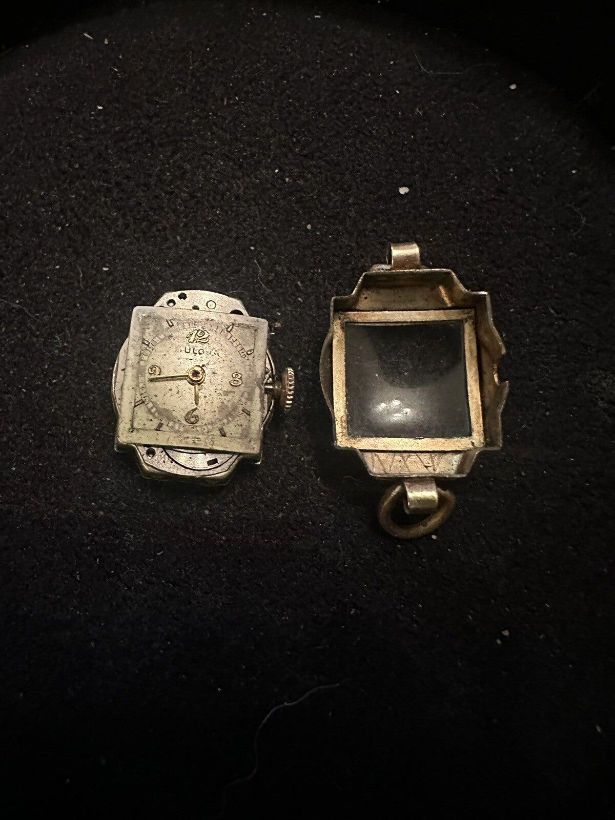 WWII Era MEDICAL CENTER Wristwatch BULOVA 17 j USA 10 k RGP 1943 Parts