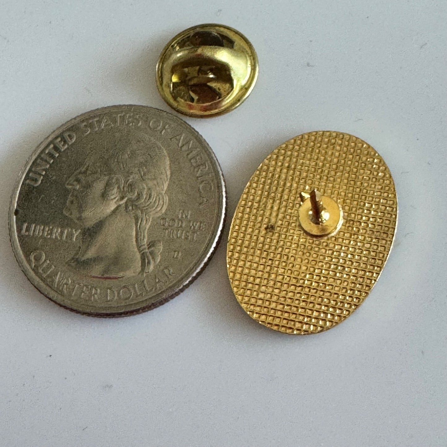 Vtg Prince Edward Island Lady Slipper Flower Enamel Lapel Souvenir Pin
