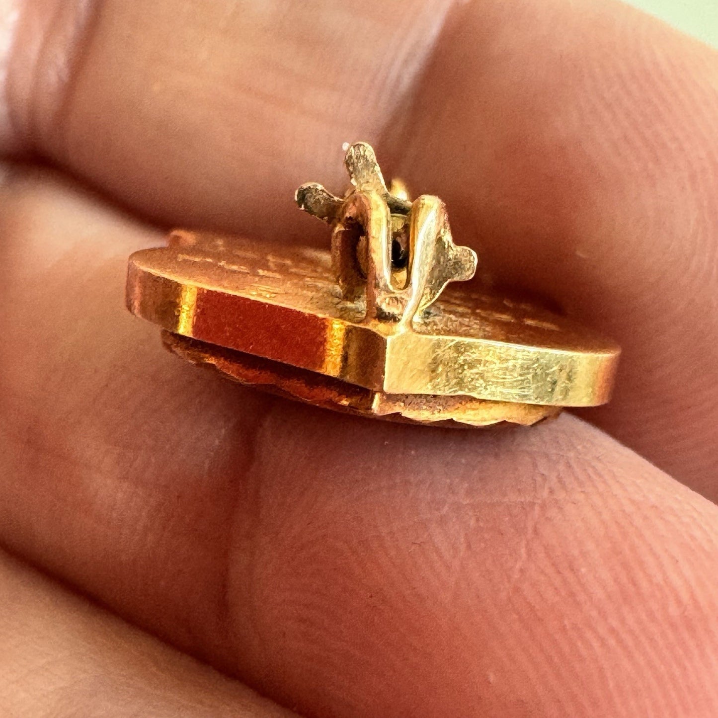 1938 14k Yellow Gold Vintage Enamel Frat Phi Kappa Psi Pin University of Iowa