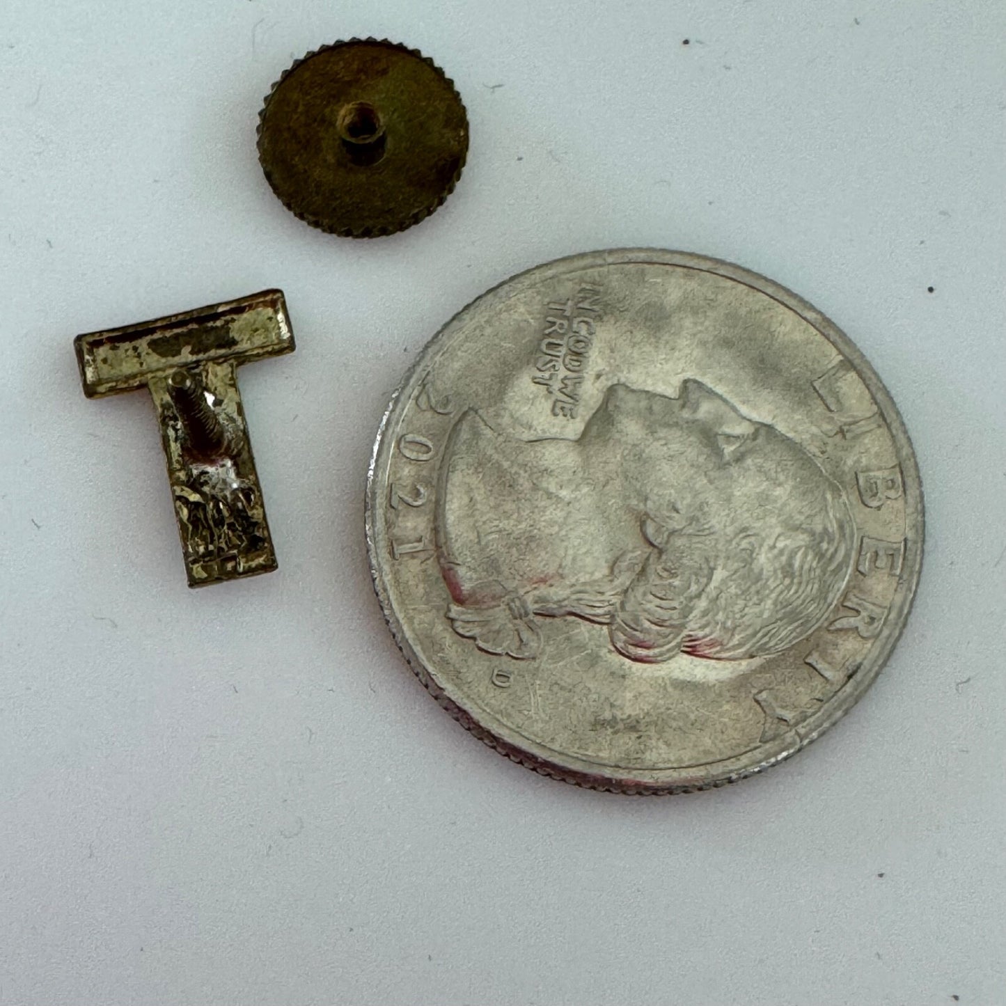 Vintage U.S. Treasury T Men Screwback Lapel Pin