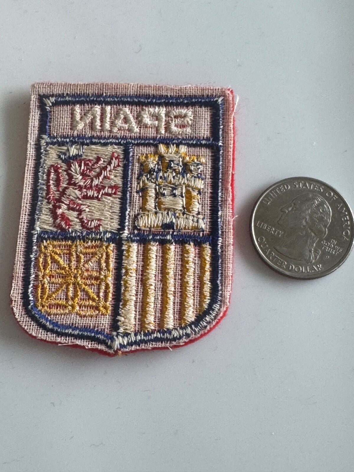 Spain Crest Embroidered Patch – Vintage European Travel Souvenir