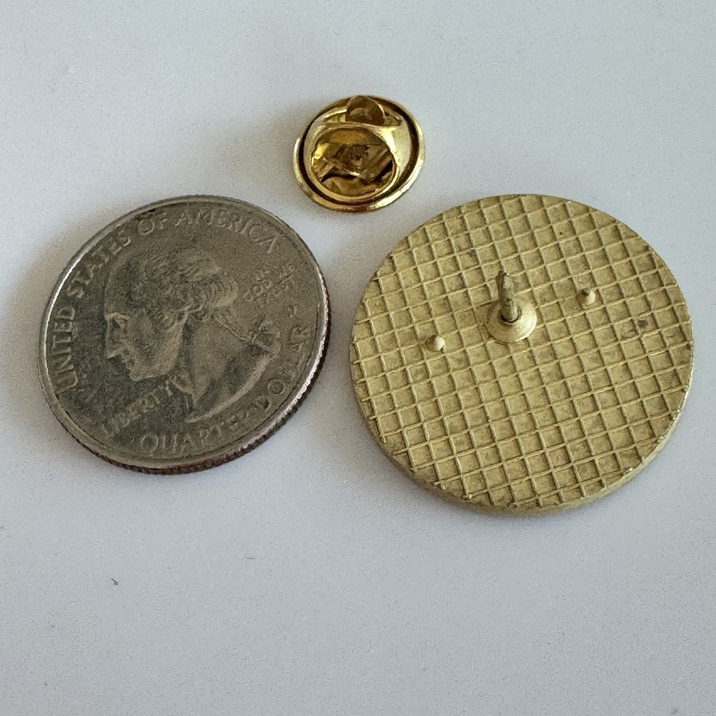 Atlanta United FC Football Club Gold Tone MLS Soccer Lapel Hat Pin NOS