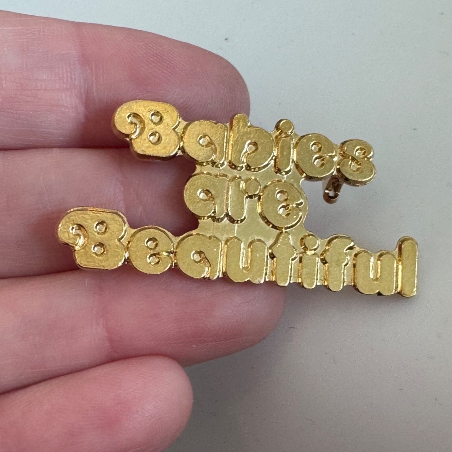 Babies are Beautiful Lapel Pin Brooch