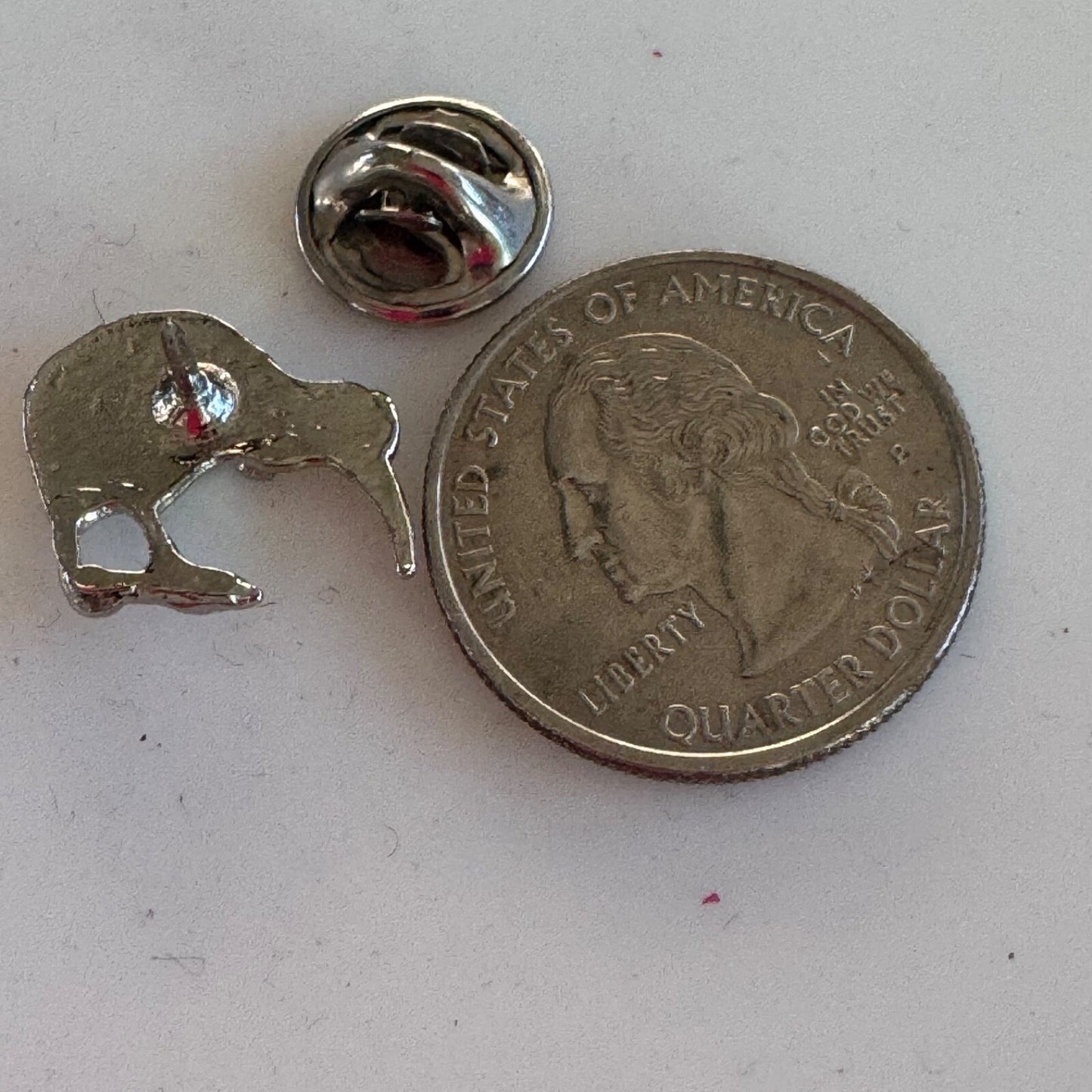 Vintage New Zealand Kiwi Lapel Pin NZ Silver Tone Tie Tack Souvenir Tourist