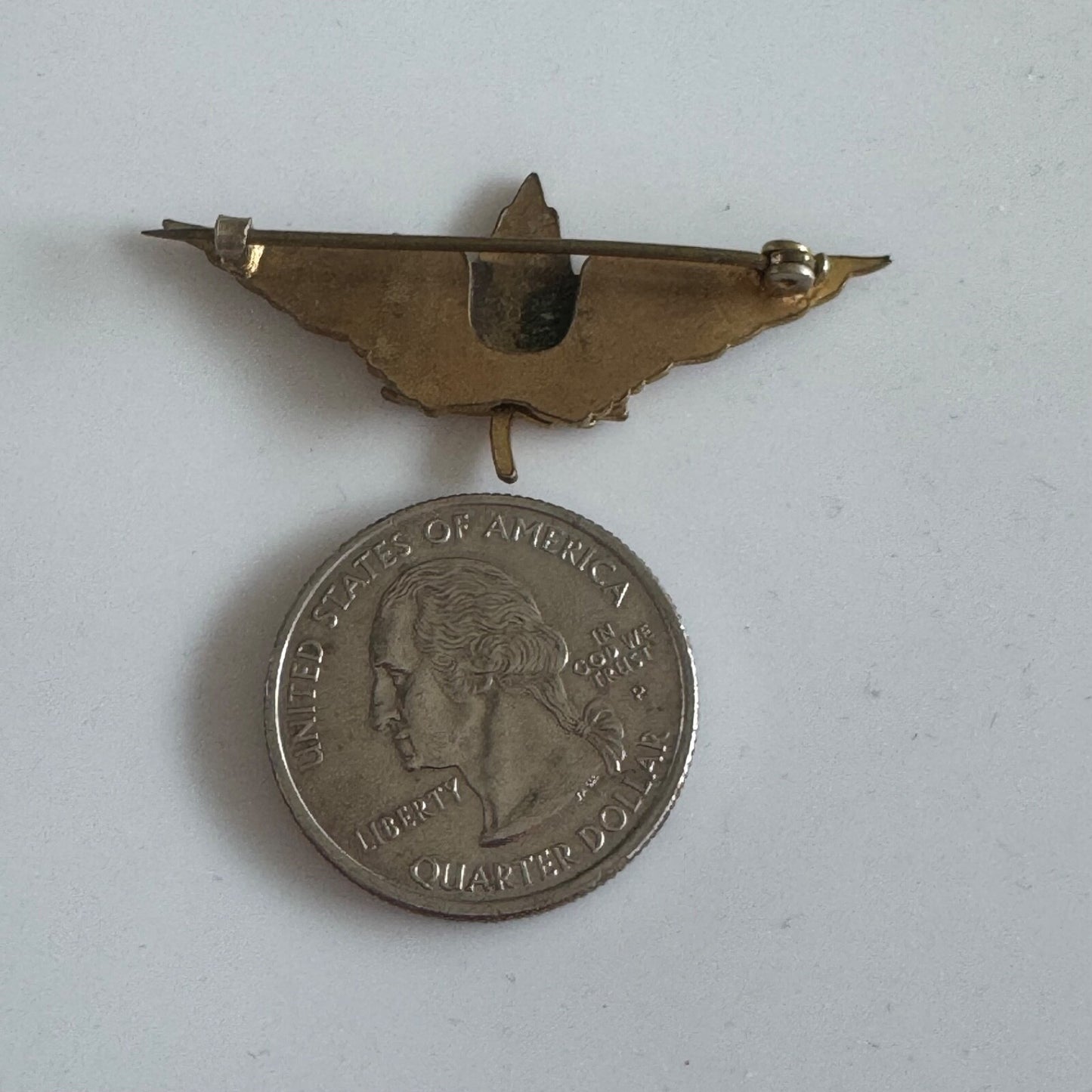 Vintage Canada Maple Leaf Pilot Wings Lapel Pin Brooch - Amazing!