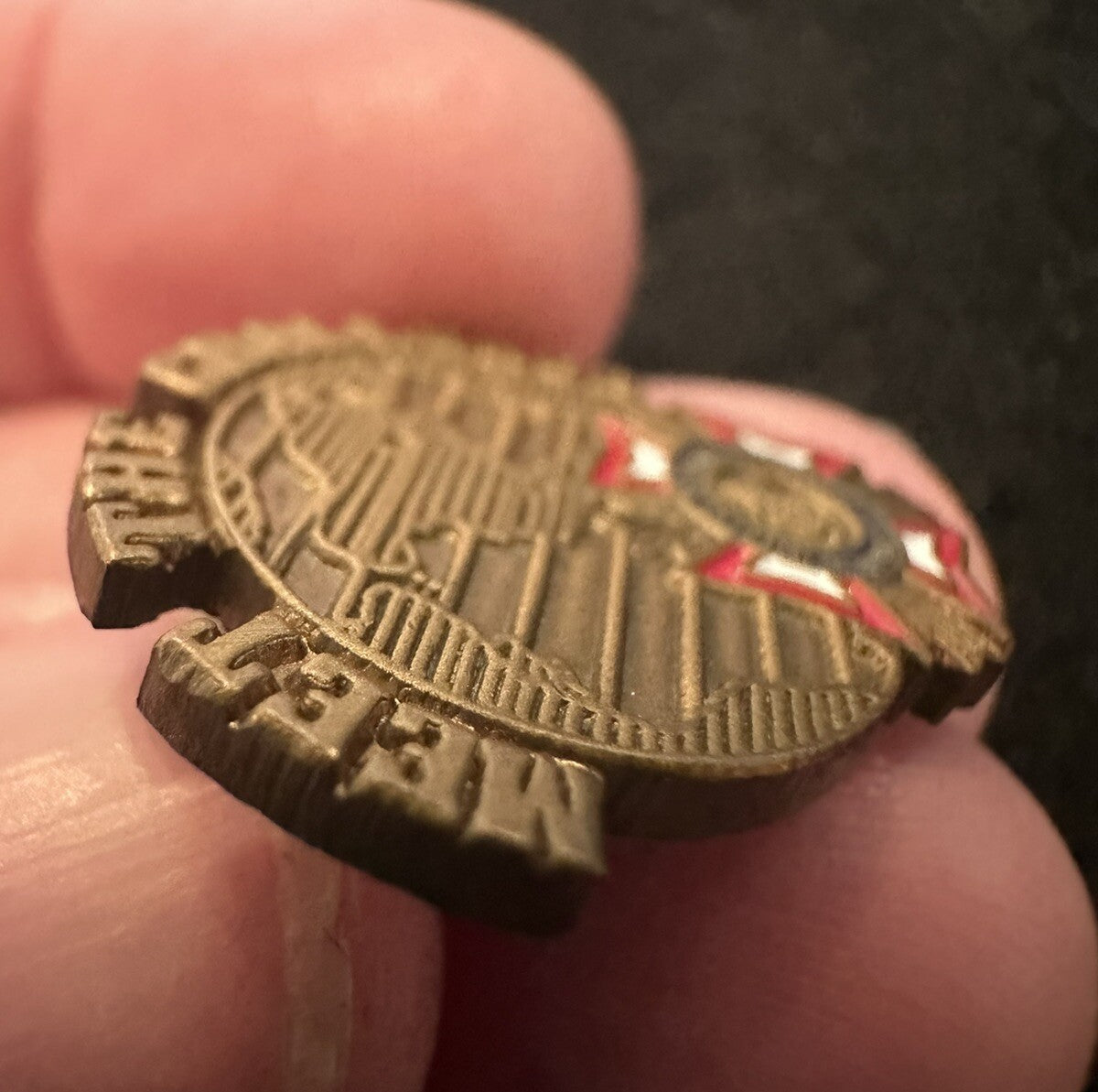 VETERANS OF FOREIGN WARS VFW Meet the Challenge Lapel Pin Hat Tac