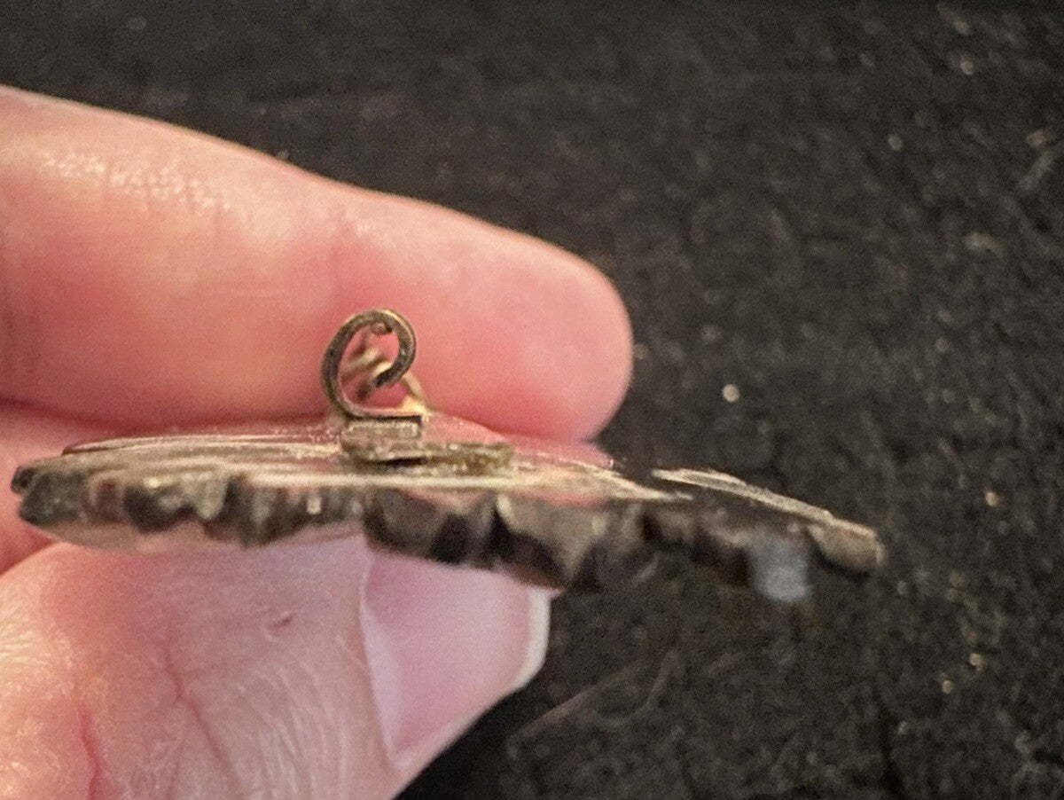 Antique Mother Of Pearl Carved Floral Victorian Brooch Pin - Stunning - Estate