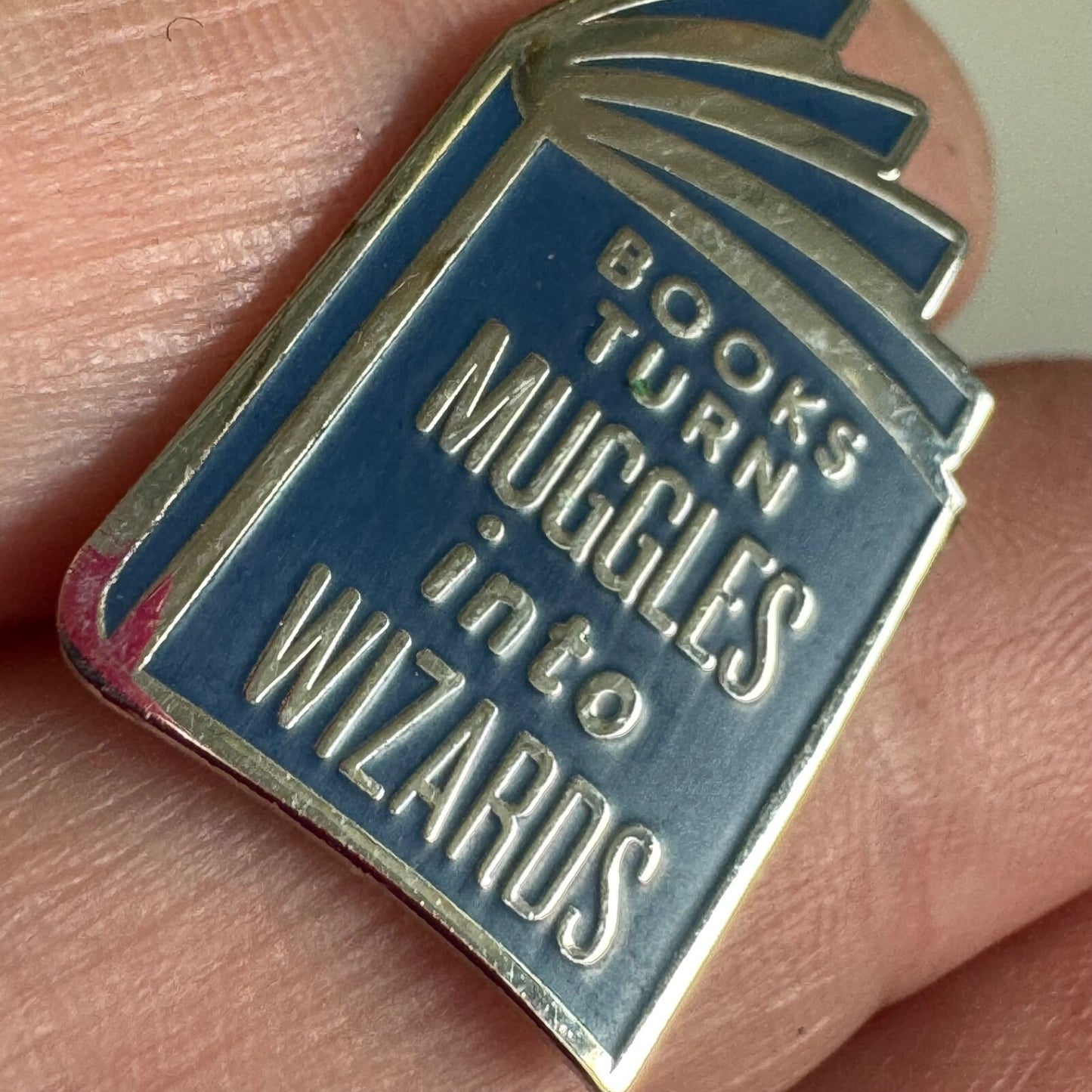 Books Turn Muggles into Wizards Lapel Pin Harry Potter Themed