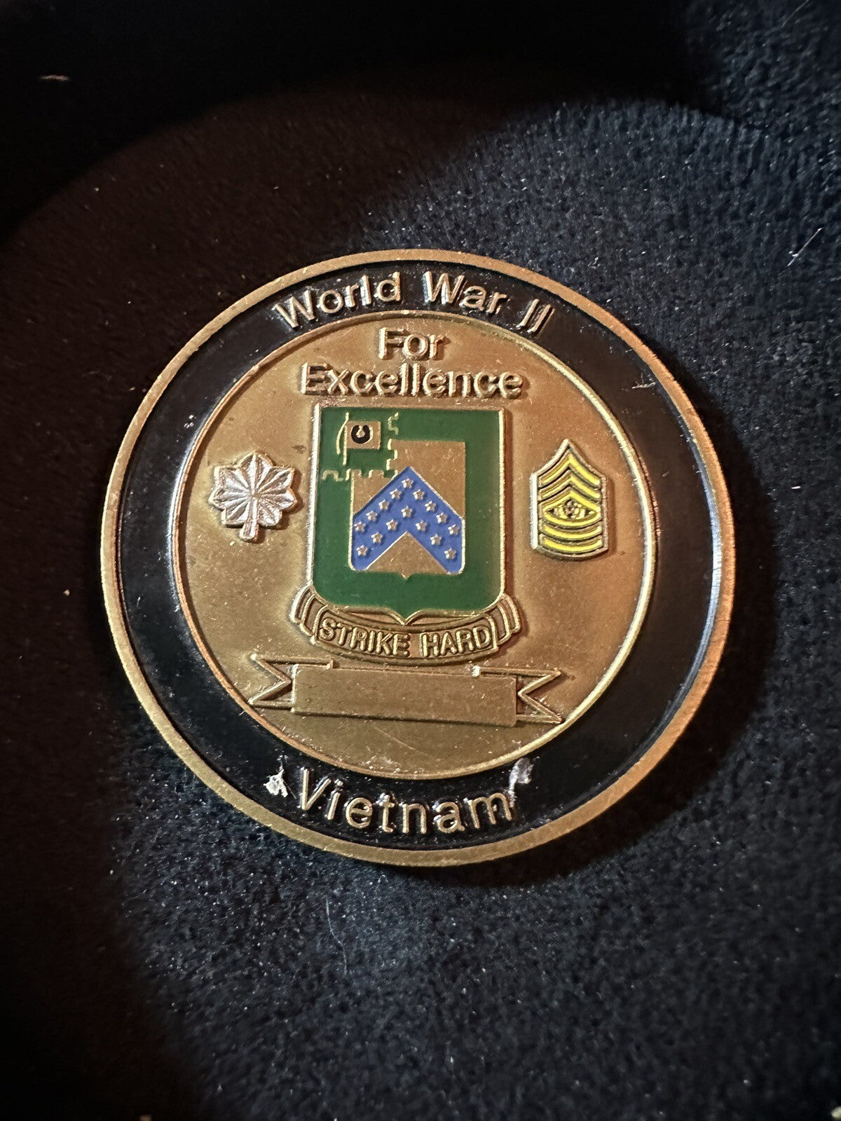 3d Squadron 16th Cavalry Challenge Coin No Sympathy! World War II Vietnam