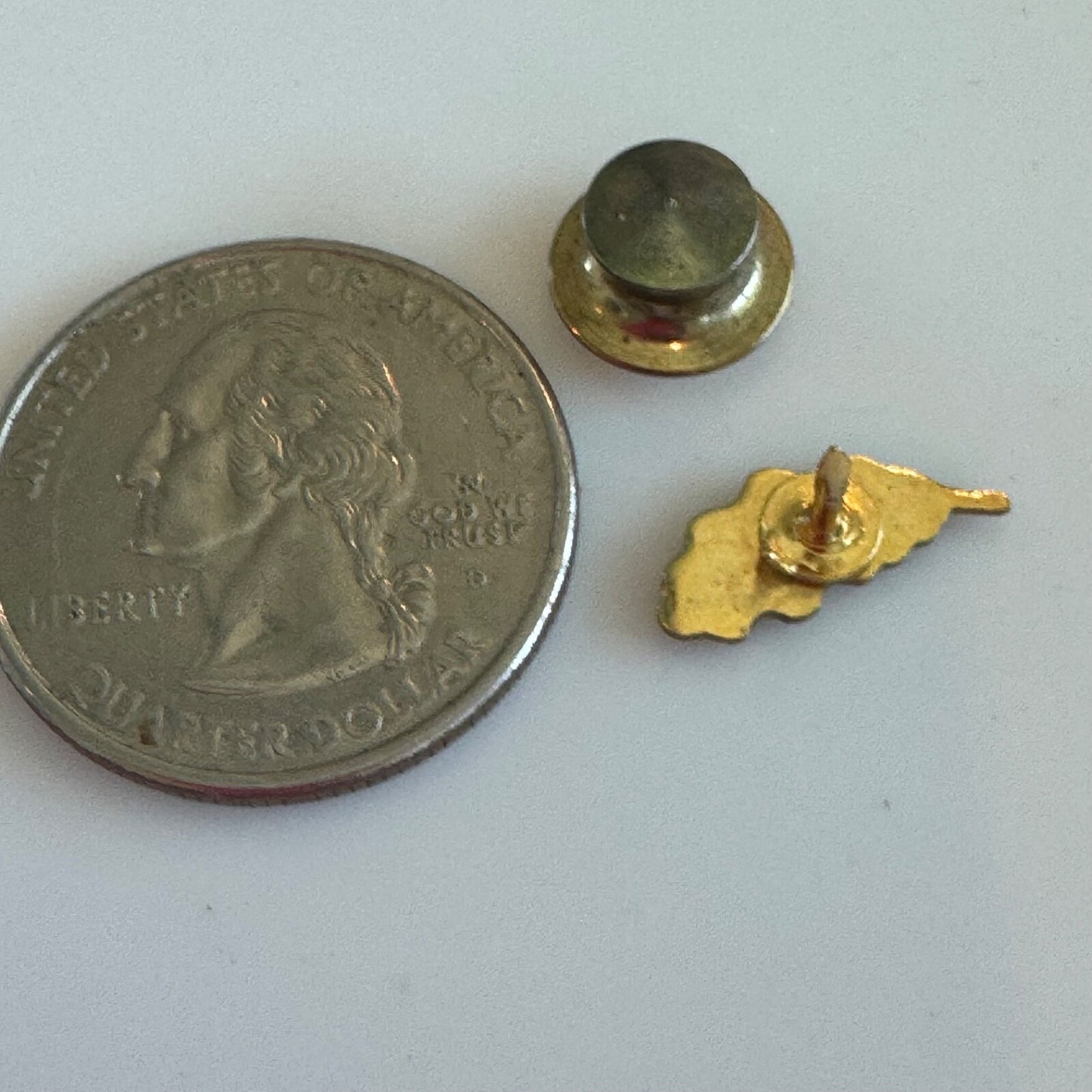 Vintage Gold Tone California Oak Leaf Lapel Pin
