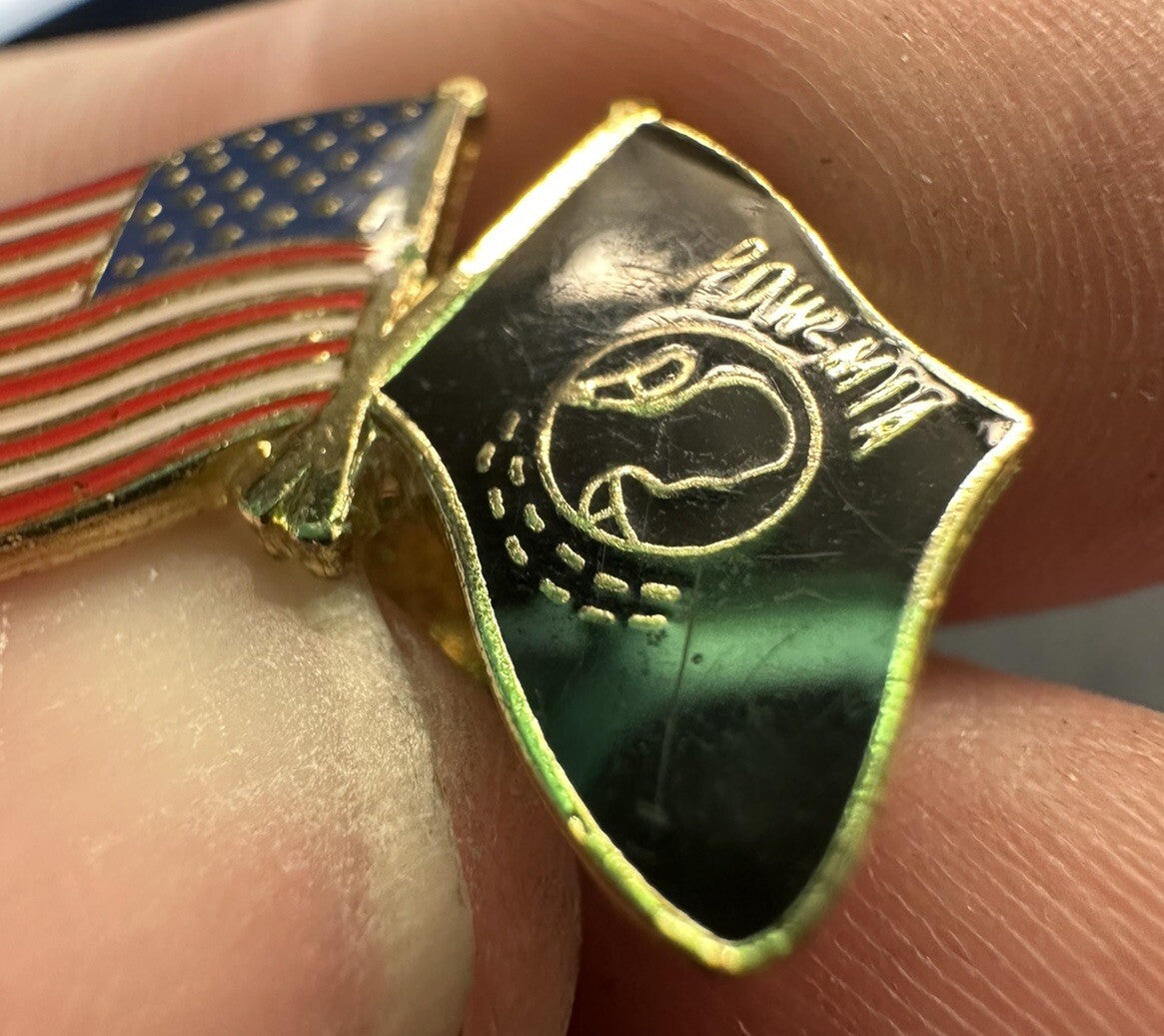 American Flag Pow Mia Pin Vintage Prisoners of War Missing in Action