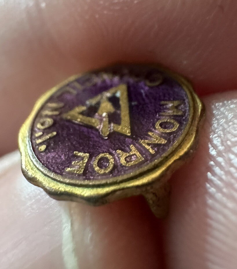 Antique Monroe Council No. 1 Royal and Select Masters Masonic Pin - Freemasonry