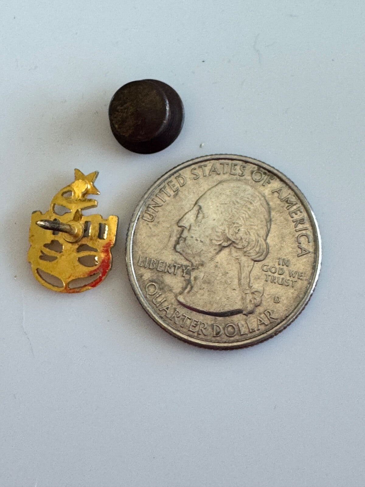 Senior Chief Petty Officer USN Navy Lapel Pin Tie Tack Gold & Silver